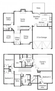 Hartford single-family floor plan.