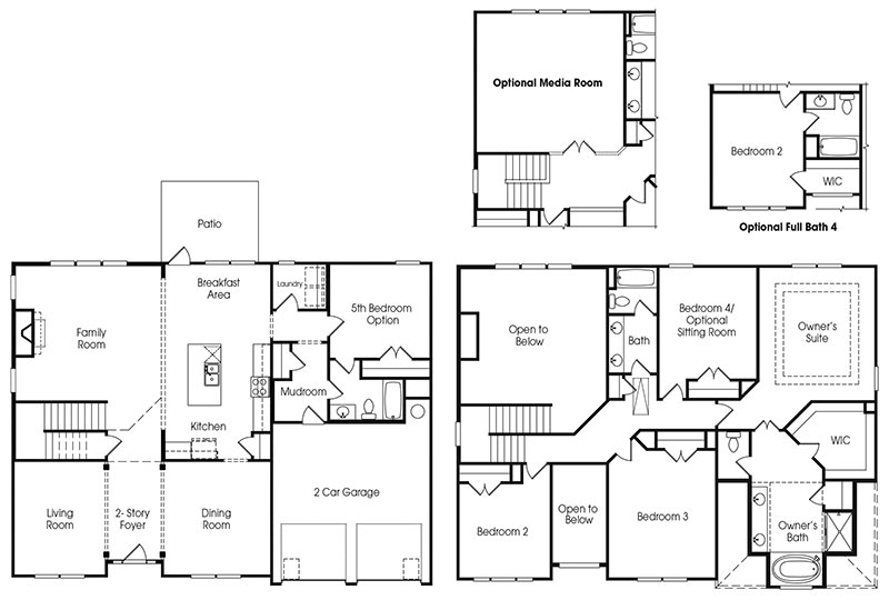 Kingsgate single-family floor plan.