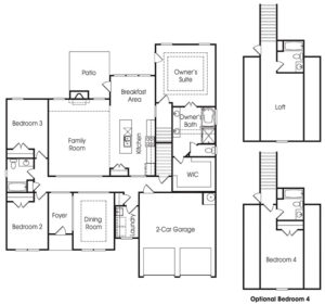 Hawthorne single-family floor plan