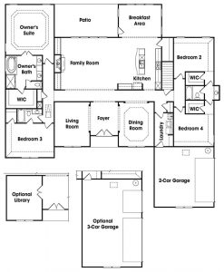 Arlington single-family floor plan.