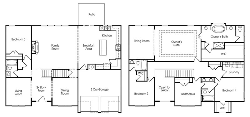 Sterling single-family floor plan.