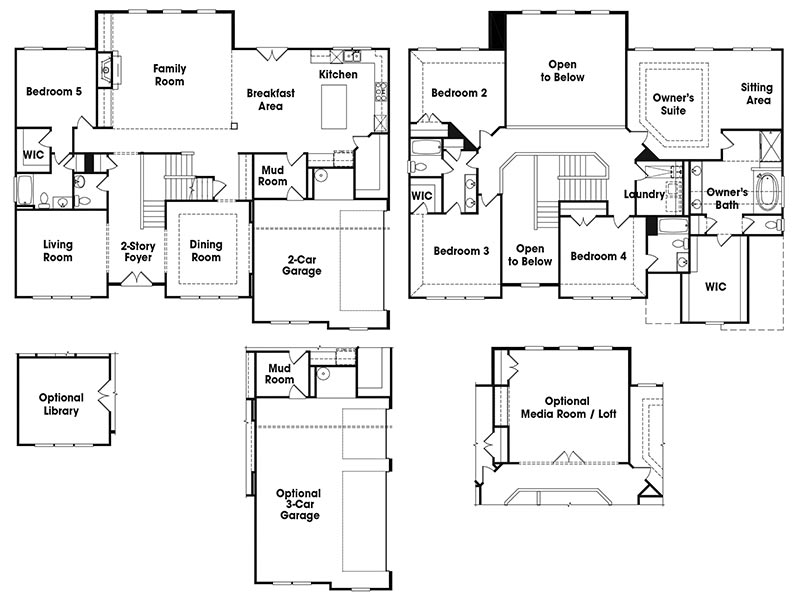 Worthington single-family floor plan.