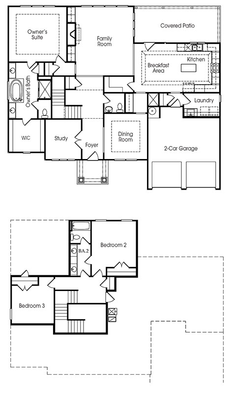 Edgewood single-family floor plan.