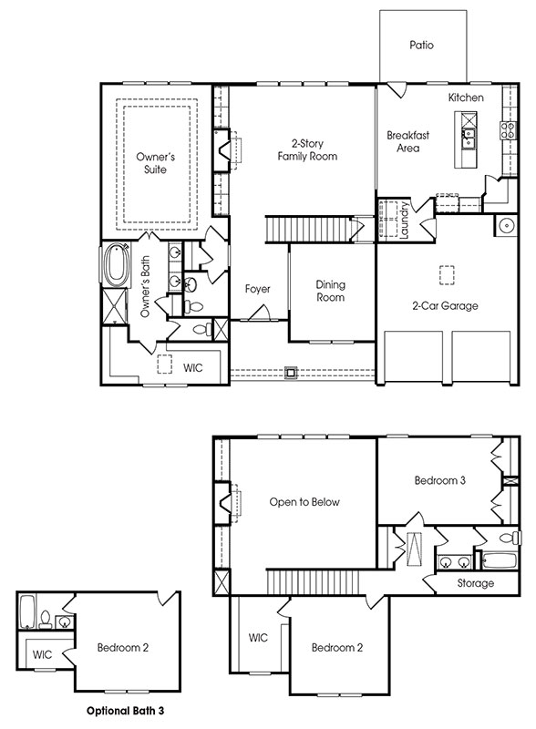 Stoneridge single-family floor plan.