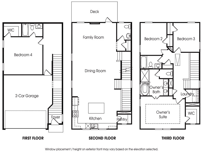 Piedmont 4BR-A single-family floor plan