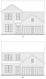 Brookstone Creek’s Dunbrook single-family floor plan elevations