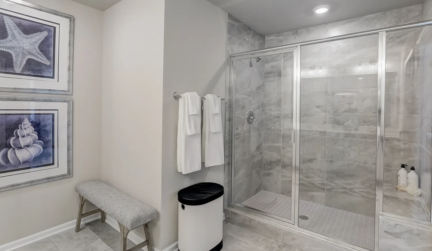 Owner's bathroom at Longview Run townhome community in Decatur, Georgia
