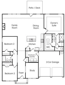 Willow Cove’s Brookhaven single-family floor plan.