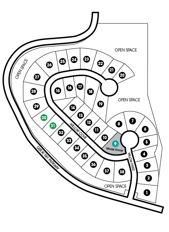 Willow Cove sitemap