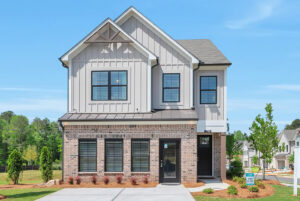 Model home exterior at Crestwood community in Marietta, Georgia