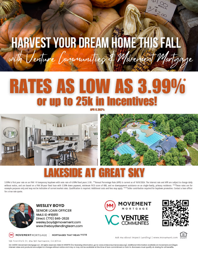 Lakeside at Great Sky Fall 2024 Special Promotion Flyer