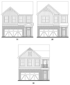 Crestwood’s Bartow single-family floor plan elevations