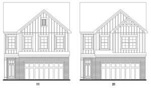 Crestwood’s Cherokee single-family floor plan elevations