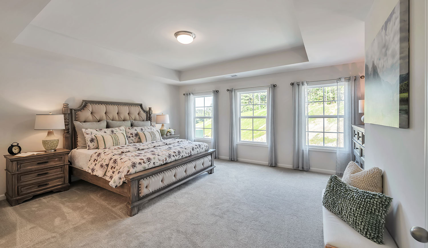 Owner's suite at in a new home Old Mill community in Calhoun, Georgia