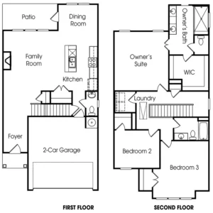 Lincoln single-family floor plan at Lakeside at Great Sky community in Canton, Georgia